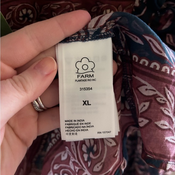 NWT Farm Rio Blouse XL - Picture 4 of 9